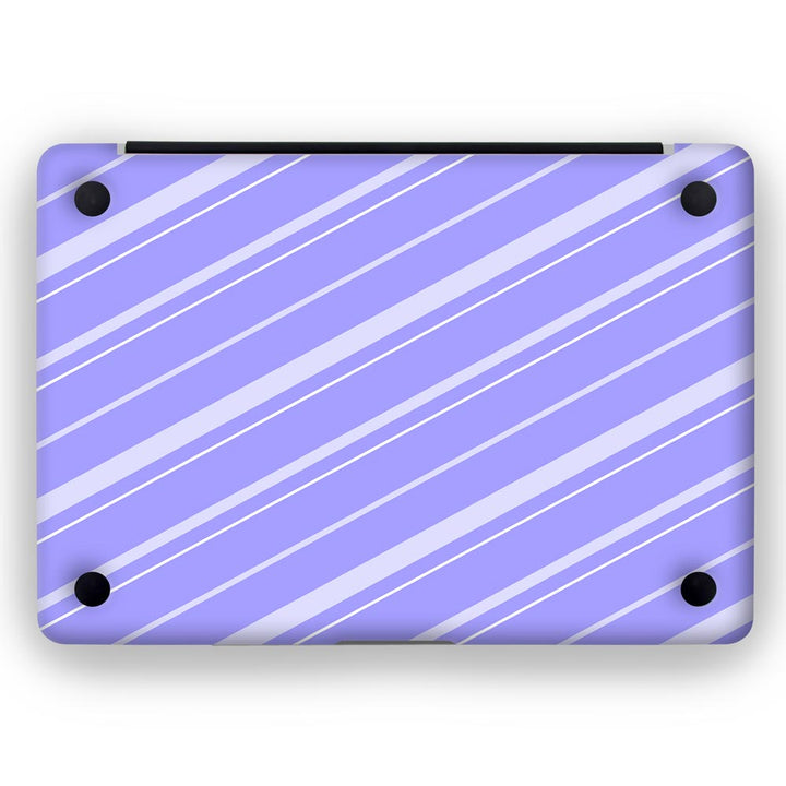 Diagonal Strips Lavender - MacBook Skins