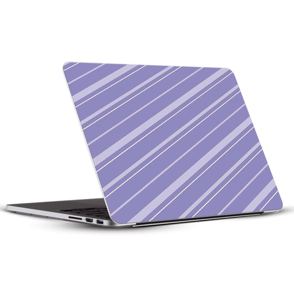 Diagonal Strips Lavender - Laptop Skins