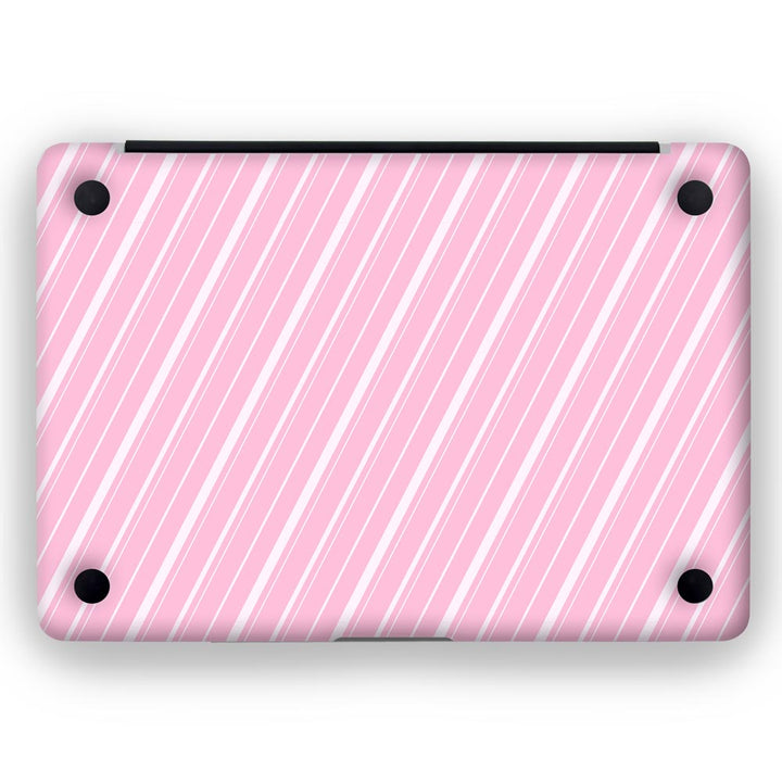 Diagonal strips Pink - MacBook Skins