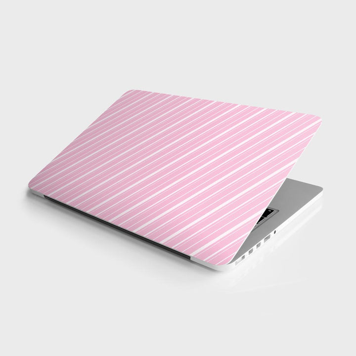 Diagonal Strips Pink - Laptop Skins