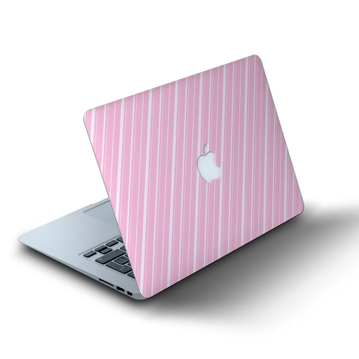 Diagonal strips Pink - MacBook Skins