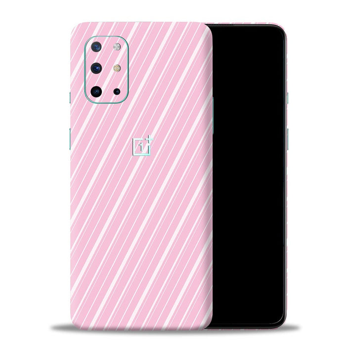 Diagonal Stripes Pink - Mobile Skin