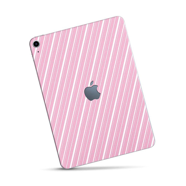 Diagonal Strips Pink - Apple Ipad Skin