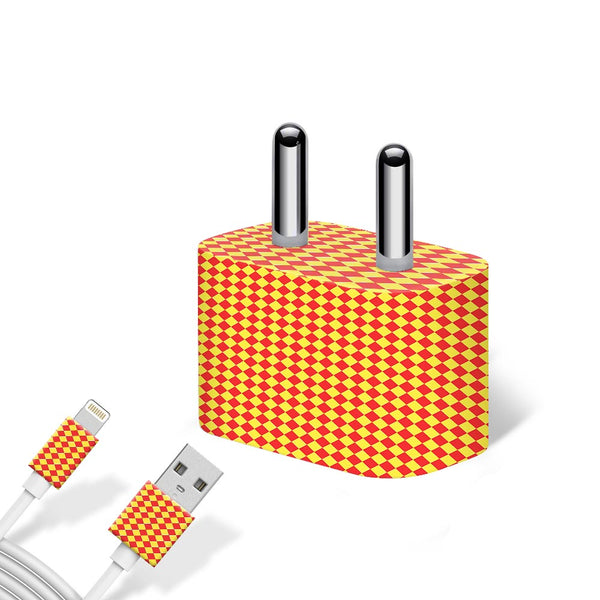 Diamond - charger skins for apple charger 5W by Sleeky India