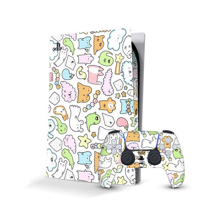 Doodle 04 - Sony PlayStation 5 Console Skins
