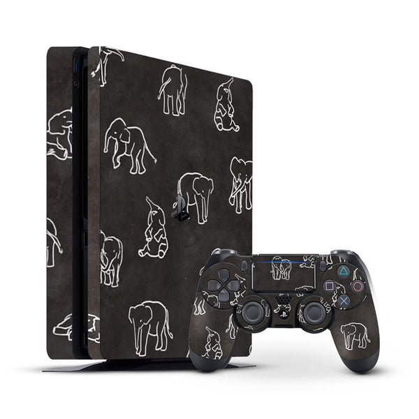 Elephant doodle - Sony PS4 Pro Skin