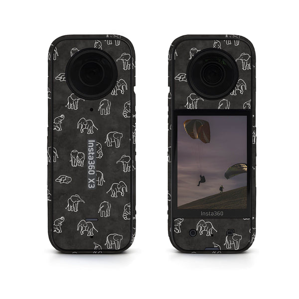 Elephant Doodle Insta360 Skin
