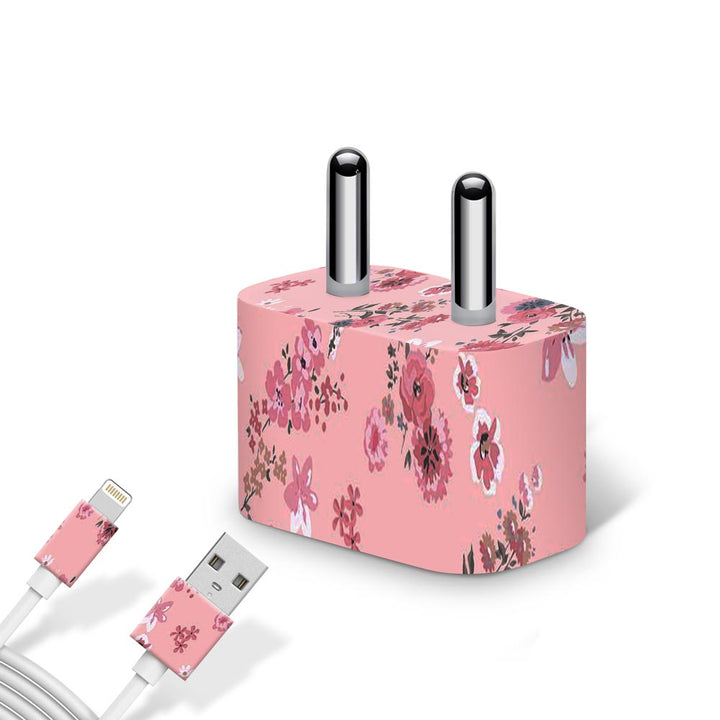 Floral Pink - Apple charger 5W Skin