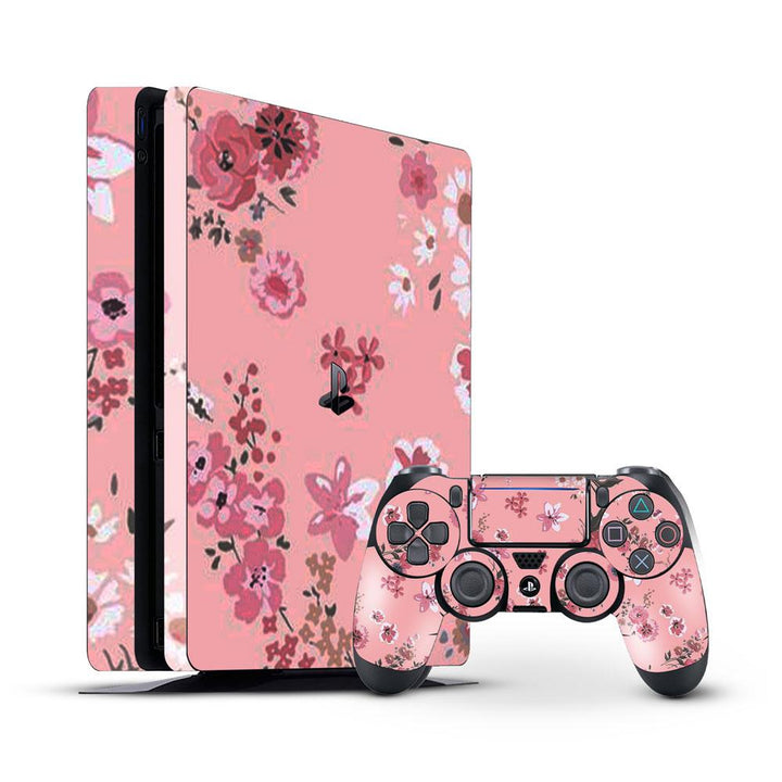 Floral pink - Sony PS4 Pro Skin