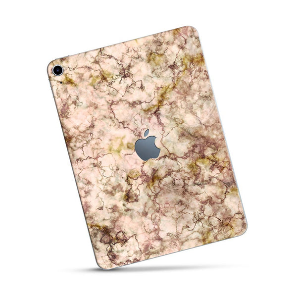 Gold Peach Marble - Apple Ipad Skin
