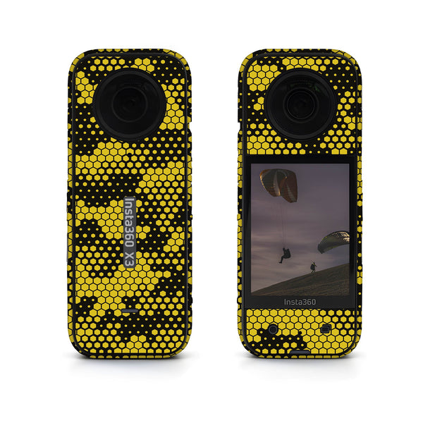 Gold Hive Camo Insta360 Skin