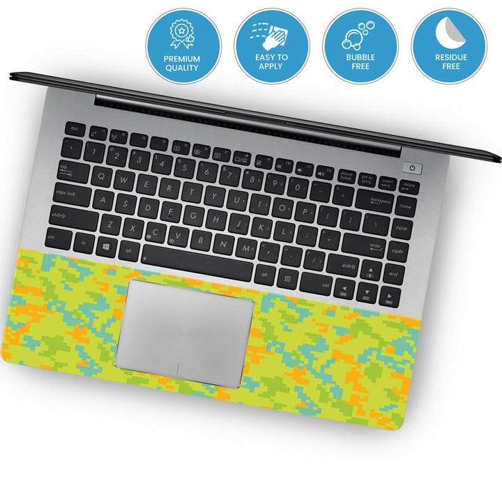 Green Glitched Pattern Camo  - Laptop Skins