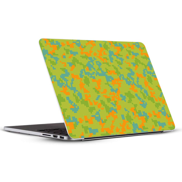 Green Glitched Pattern Camo  - Laptop Skins