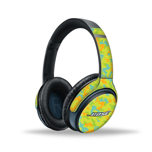 Green Glitched Pattern Camo - Bose SoundLink wireless headphones II Skins