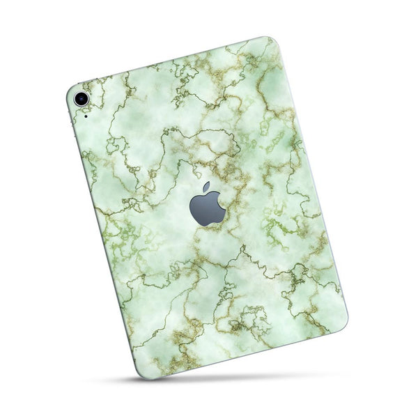 Green Textured Marble - Apple Ipad Skin