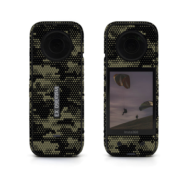 Grey Hive Camo Insta360 Skin