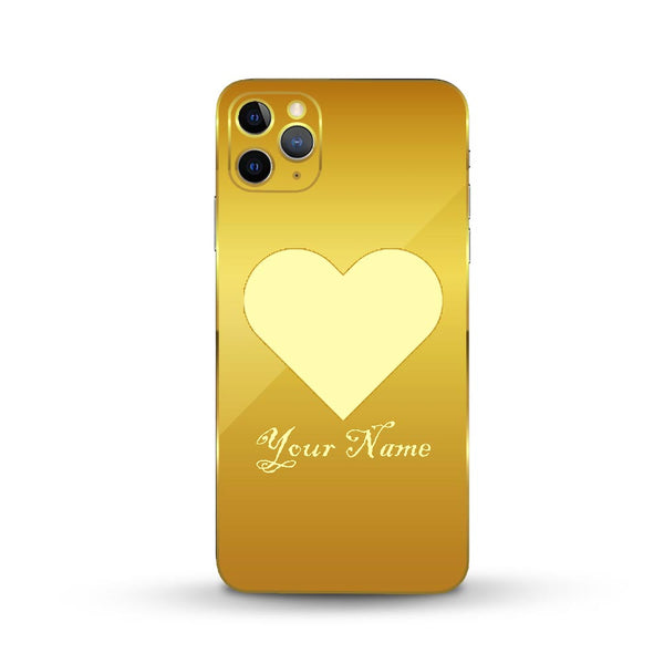 Heart golden plate concept skin by Sleeky India  