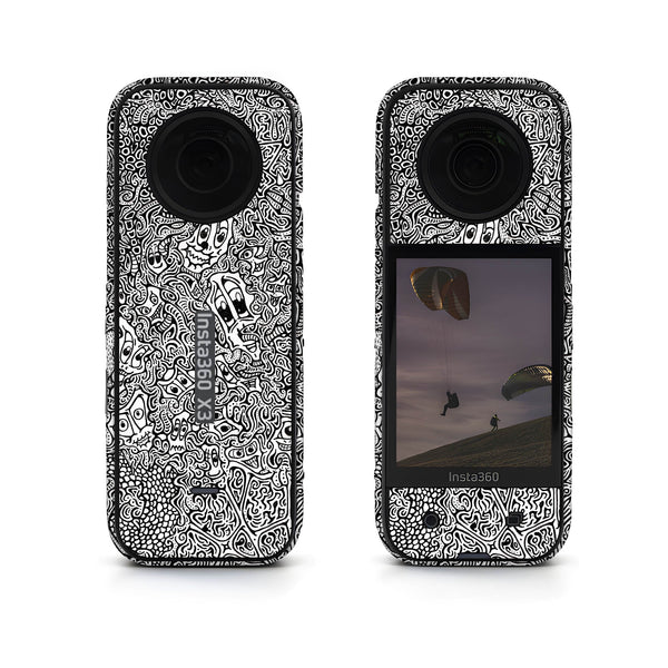 Hypnotic White Insta360 Skin