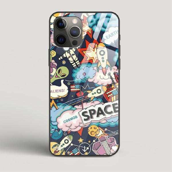Lost Space - iPhone 12 Pro Max Glass Case