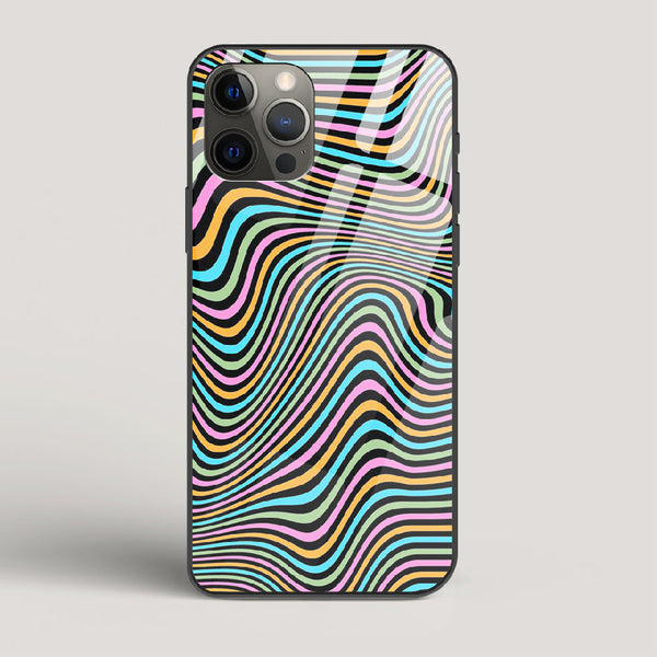 Color Lines - iPhone 12 Pro Max Glass Case