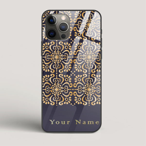 Royal Purple Name Edition - iPhone 12 Pro Max Glass Case