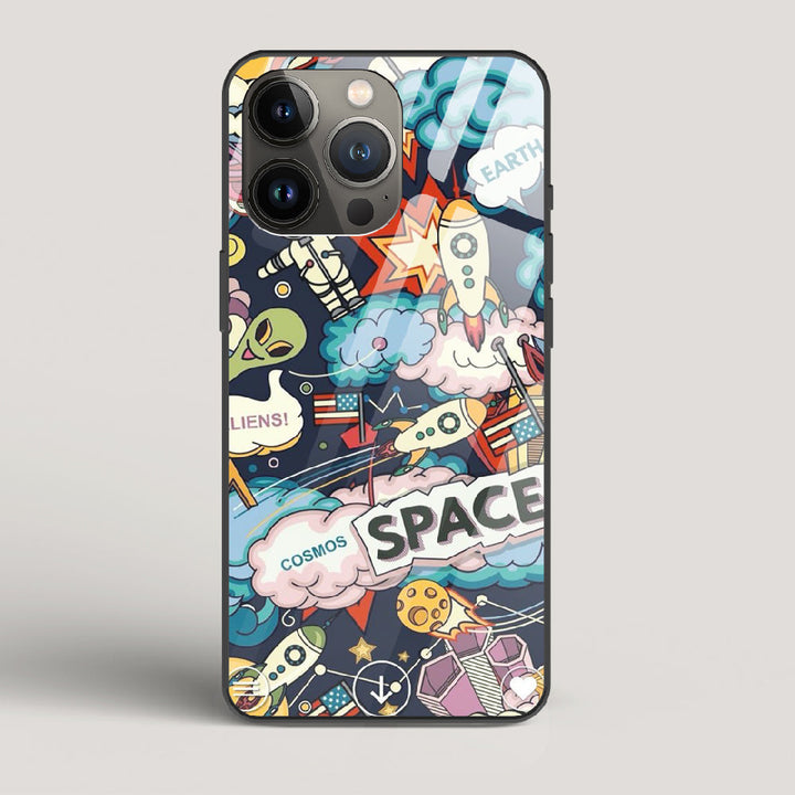 Lost Space - iPhone 13 Pro Max Glass Case