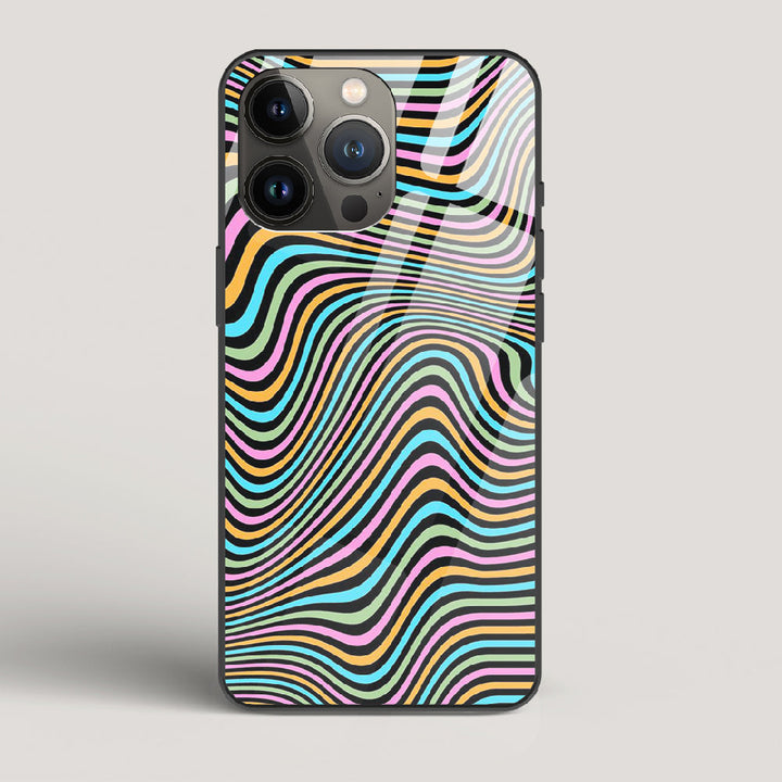 Color Lines - iPhone 13 Pro Max Glass Case