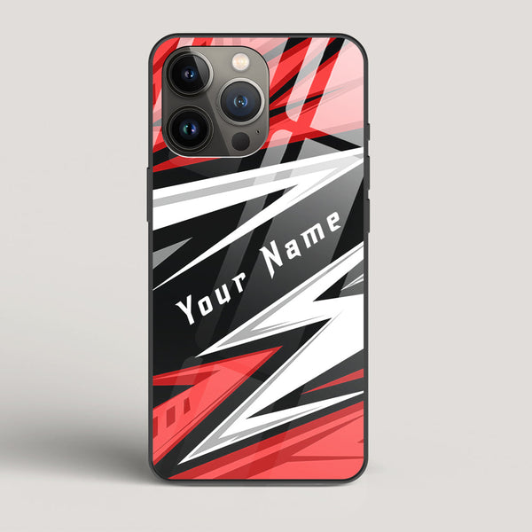 Racer Red Name Edition - iPhone 13 Pro Max Glass Case