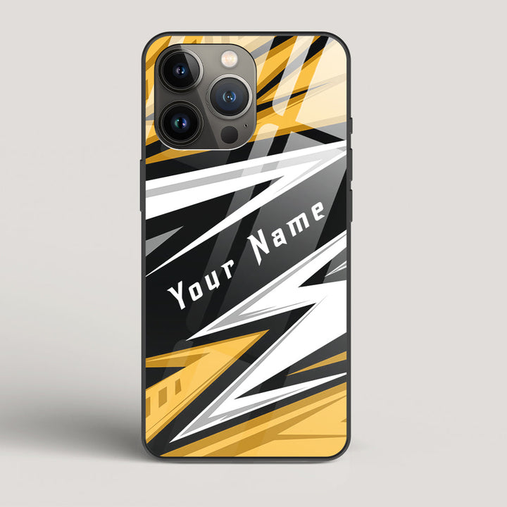 Racer Yellow Name Edition - iPhone 13 Pro Max Glass Case