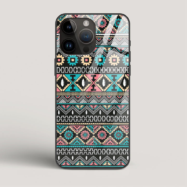 Triable pattern 03 - iPhone 14 Pro Max Glass Case