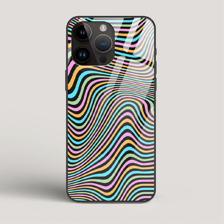 Color Lines - iPhone 14 Pro Max Glass Case