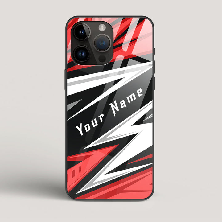 Racer Red Name Edition - iPhone 14 Pro Max Glass Case