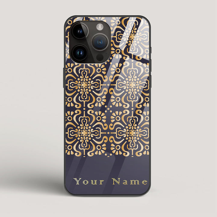 Royal Purple Name Edition - iPhone 14 Pro Max Glass Case