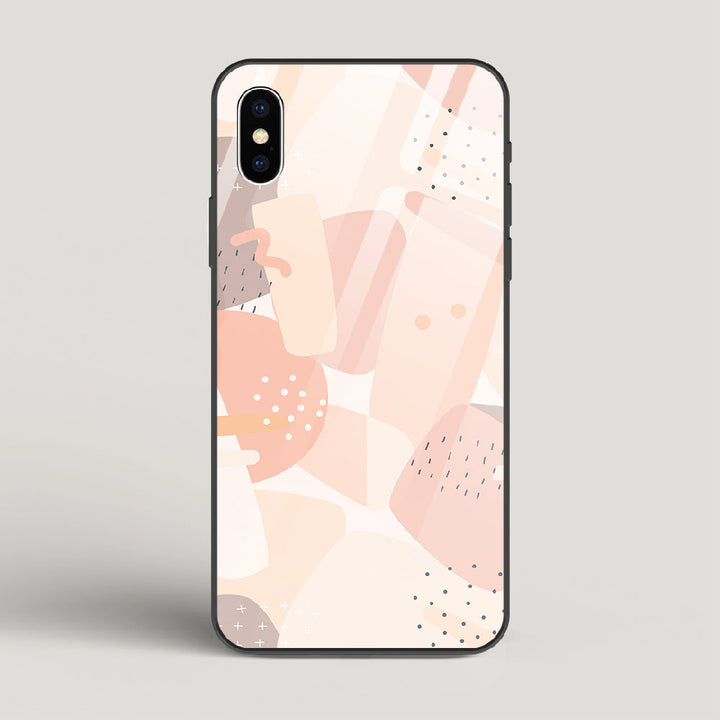 Abstract Shapes - iPhone X Glass Case