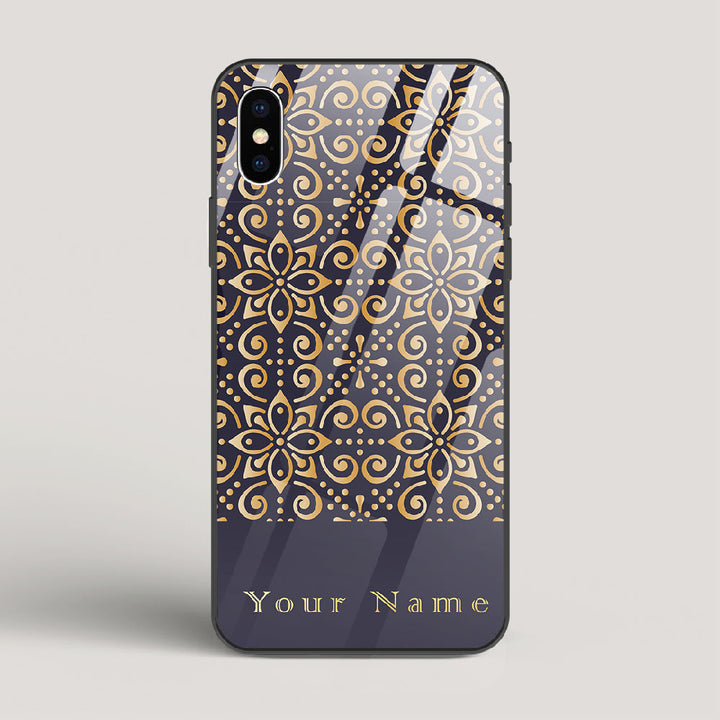 Royal Purple 2 Name Edition - iPhone X Glass Case