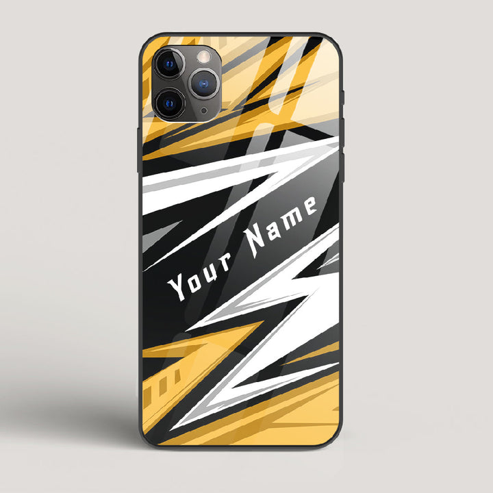 Racer Yellow Name Edition - iPhone 11 Pro Glass Case