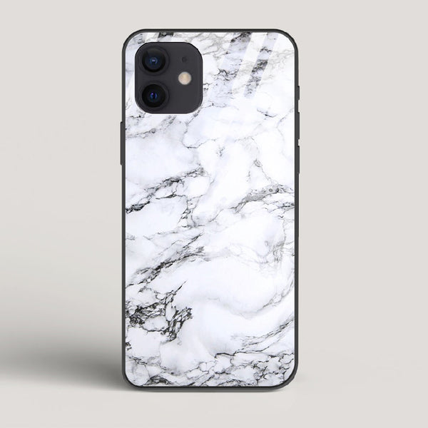 Marble White Luna - iPhone 12 Mini Glass Case