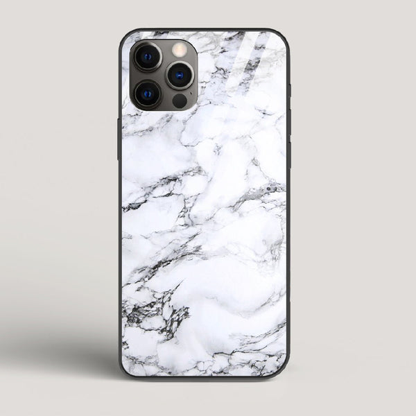 Marble White Luna - iPhone 12 Pro Glass Case