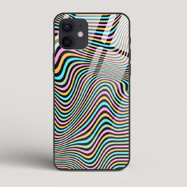 Color Lines - iPhone 12 Glass Case