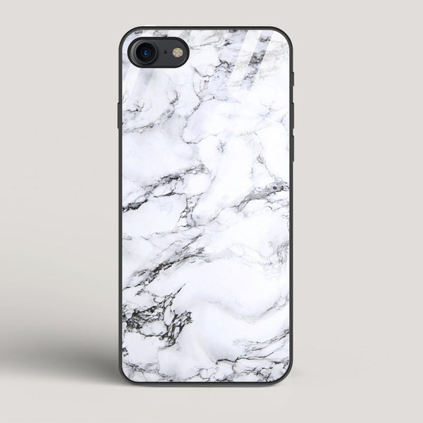 Marble White Luna - iPhone 7 Glass Case