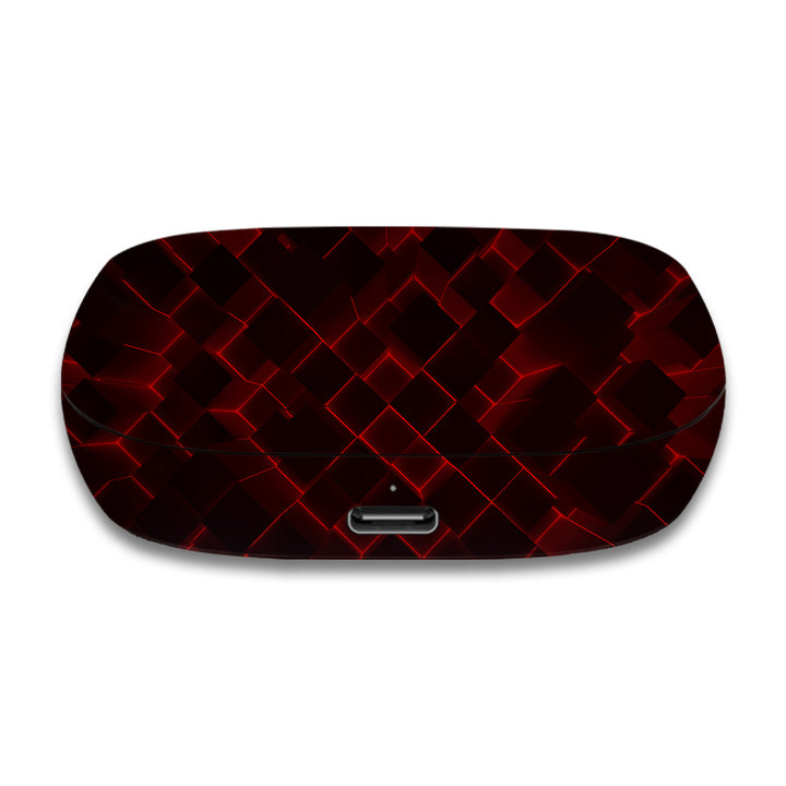 3D Cubes Red- Jabra Elite 7 Skins