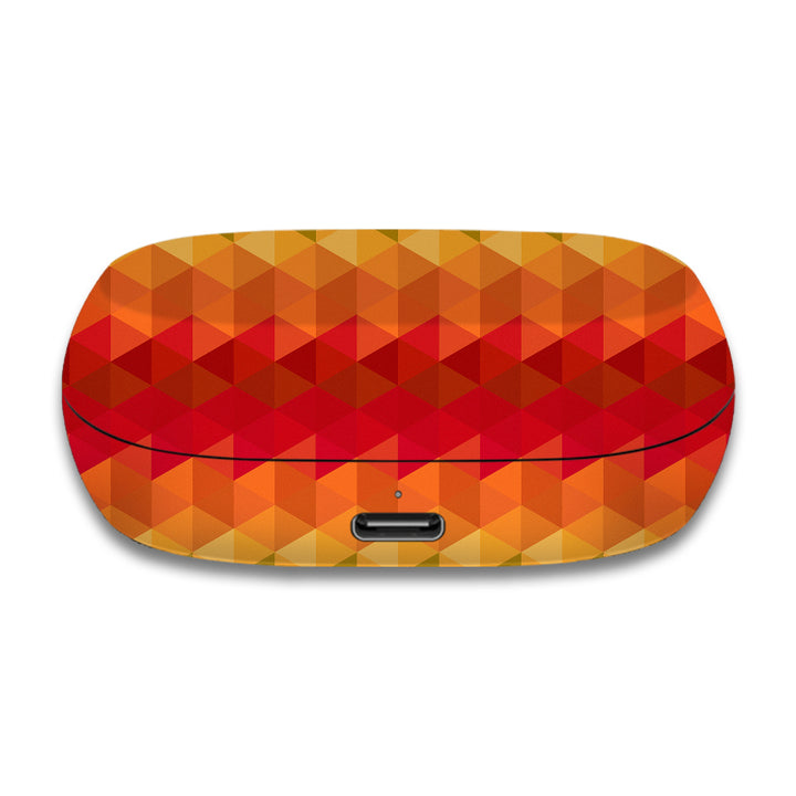 Orange Noisy Mosaic - Jabra Elite 7 Skins