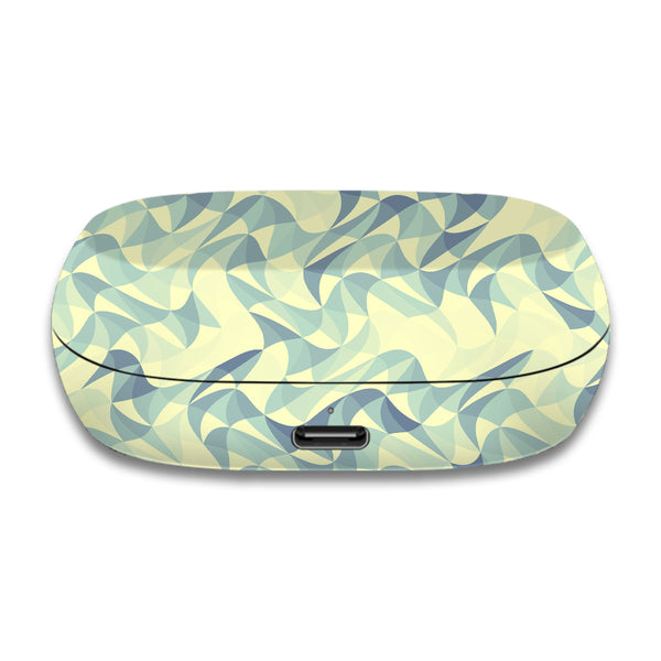 Wave Mosaic Blue - Jabra Elite 7 Skins