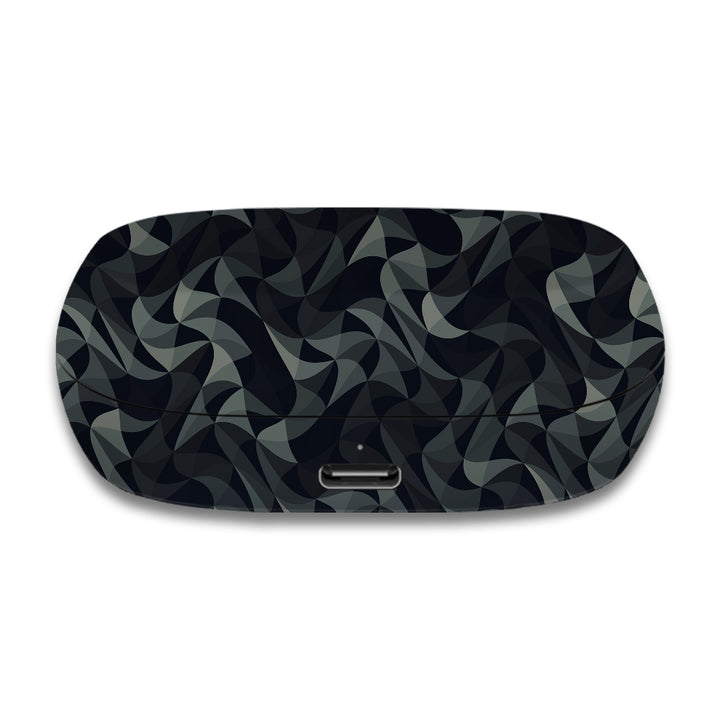 Wave Mosaic Grey Black - Jabra Elite 7 Skins