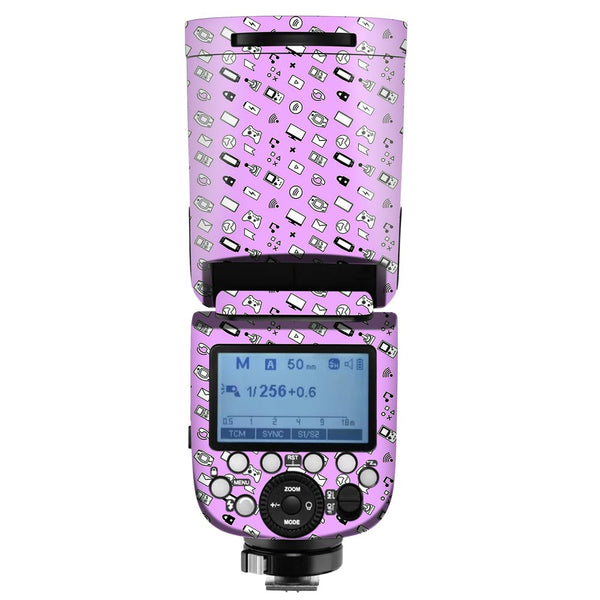 Lavender Retro - Camera Flash Skin