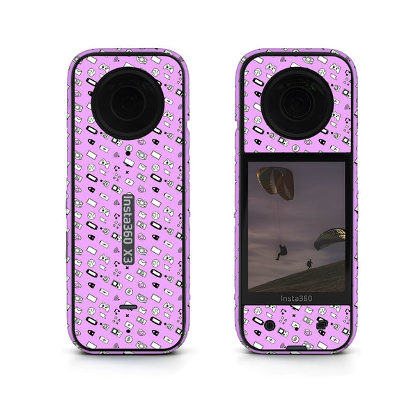 Lavender Retro Insta360 Skin