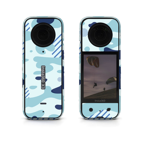 Light Blue Modern Camo Insta360 Skin