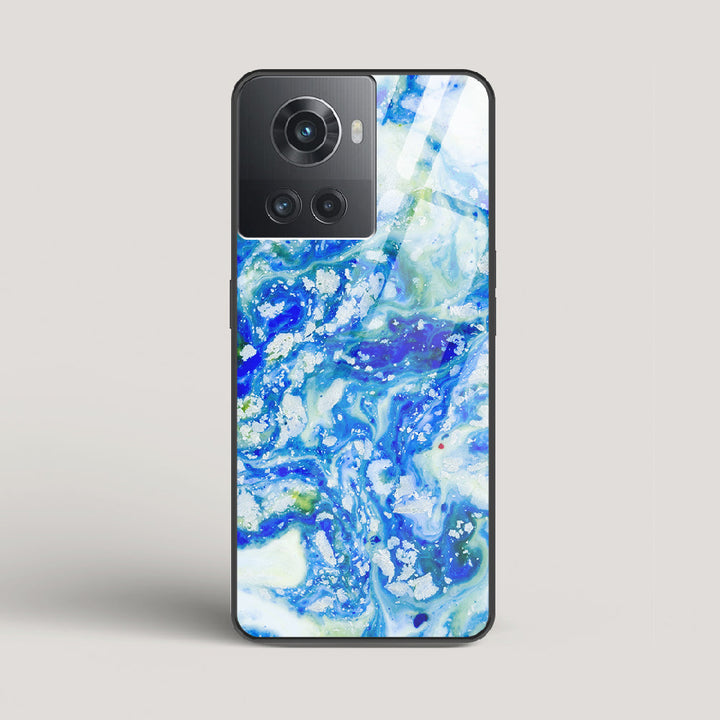Blue Acid Marble - OnePlus 10R Glass Case