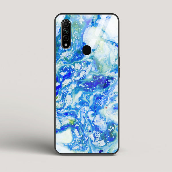 Blue Acid Marble - Oppo A31 Glass Case