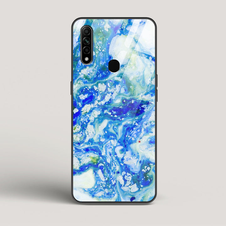 Blue Acid Marble - Oppo A31 Glass Case
